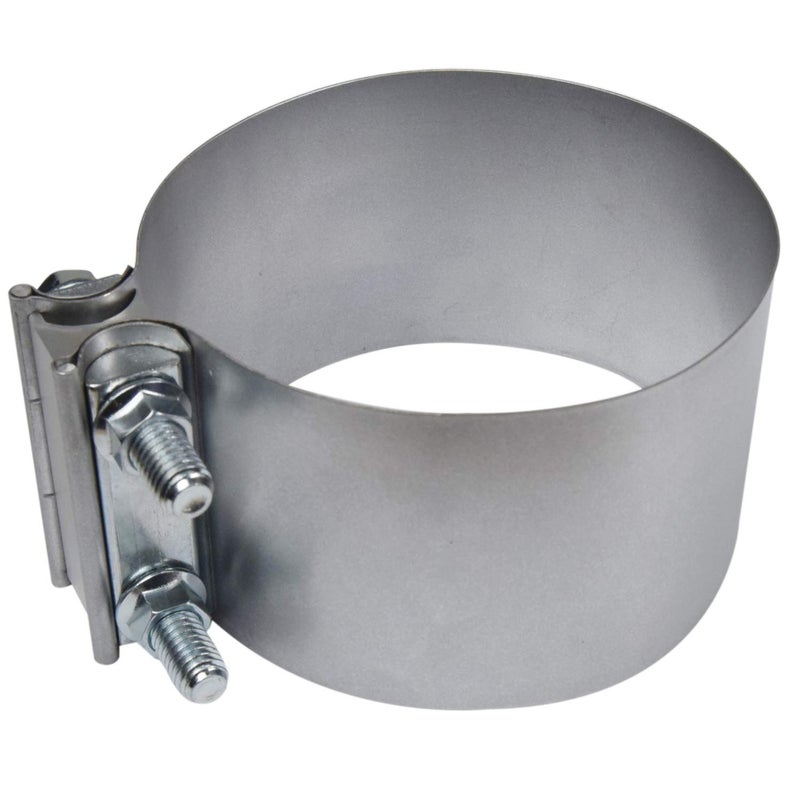 Roadformer 4" Butt Joint Exhaust Clamp - Aluminized Steel for 4 inch OD exhaust pipes, muffler ends and exhaust system connection with leakage free (2 Pack) - Image 3